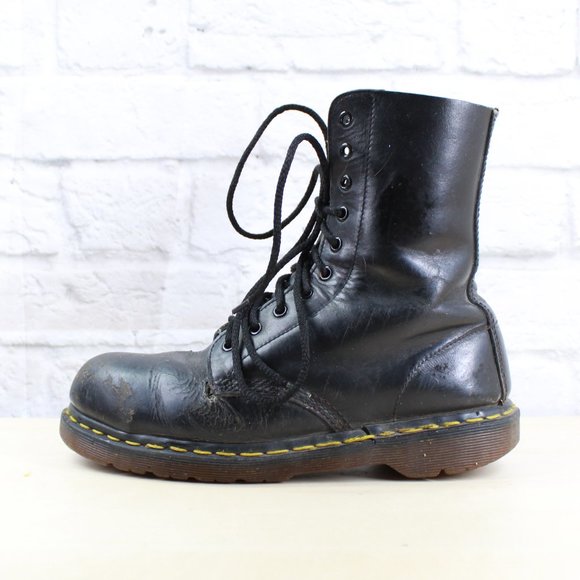 Dr. Martens Other - VTG! Dr. MARTENS Black Leather Lace Up Steel Toe C